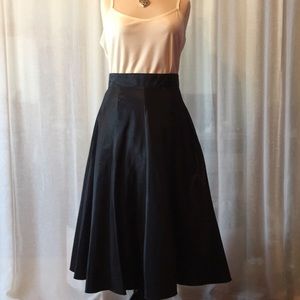 Onyx Nite black midi skirt with tulle